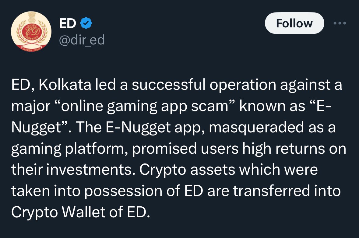 Indian enforcement agency collaborates with Binance to bust scam app