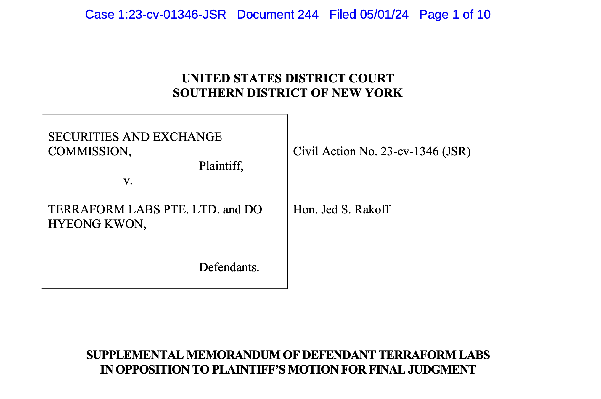 Terraform claims SEC offered ‘no evidence’ for $4.7B in disgorgement