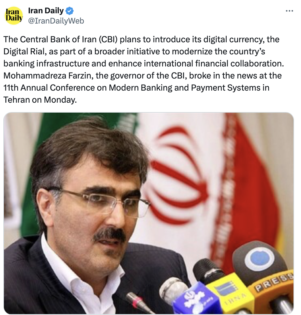 Central Bank of Iran promises CBDC launch, fintech to fight sanctions